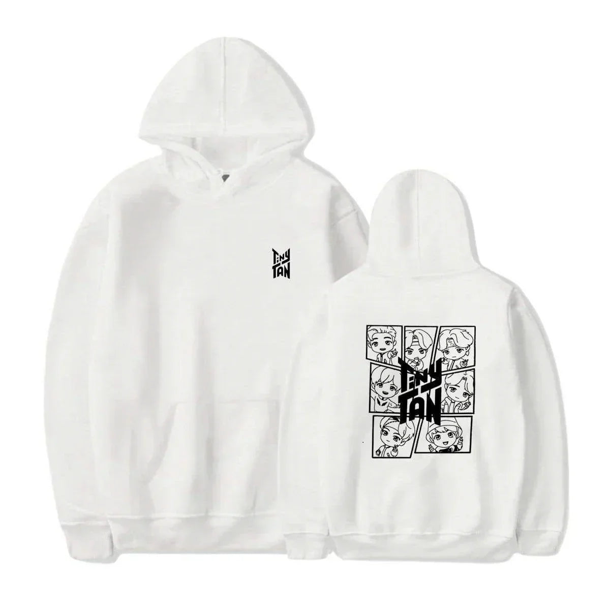 Sweatshirt bts tinytan blanc